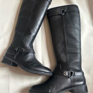 ANTONIO MELANI Black Over the Knee Boots